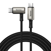 Cable coaxial con martillo Baseus CATPN-01 de 100 W, 5 A, PD3.1 Gen2, USB-C/Tipo-C a USB-C/Tipo-C HD, misma pantalla, longitud del cable: 1,5 m